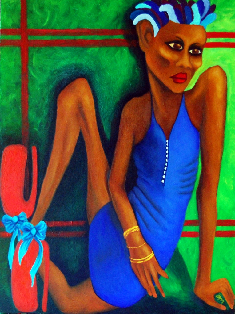 Boxing Susan, oil on 18x24 gallery wrap canvas