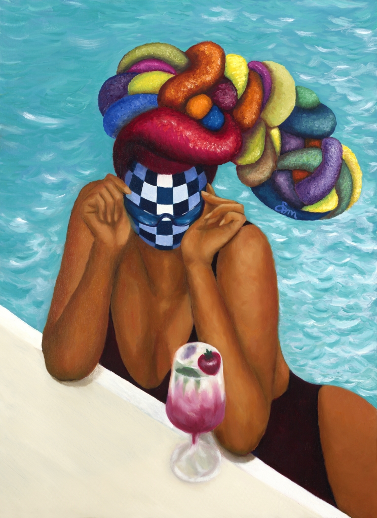 Camouflage, oil on 22x30 gallery canvas