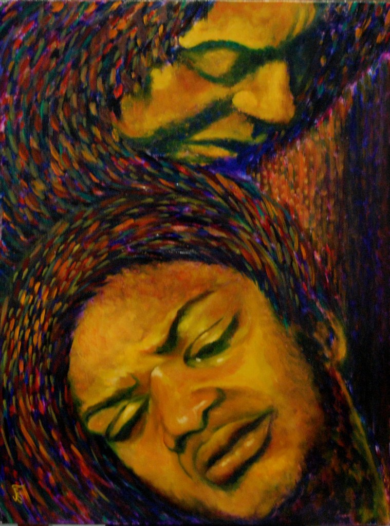 For Colored Gurls, oil on 18x24 gallery canvas