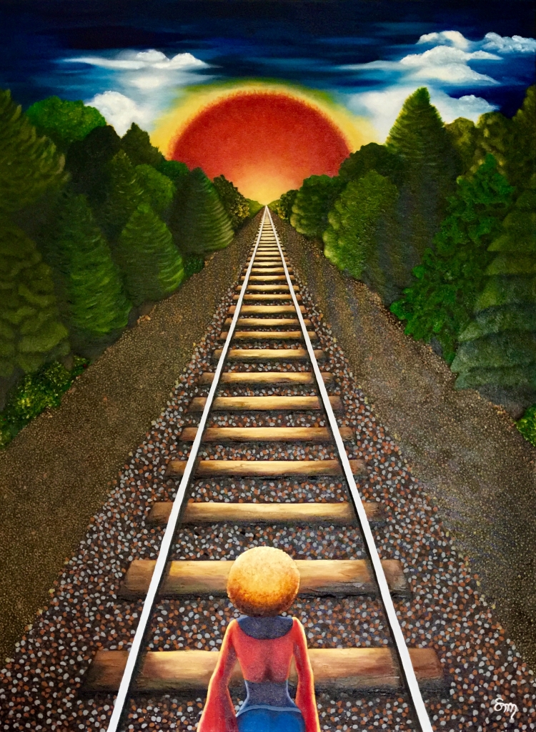 The Light At The End, oil on 36x48 gallery canvas