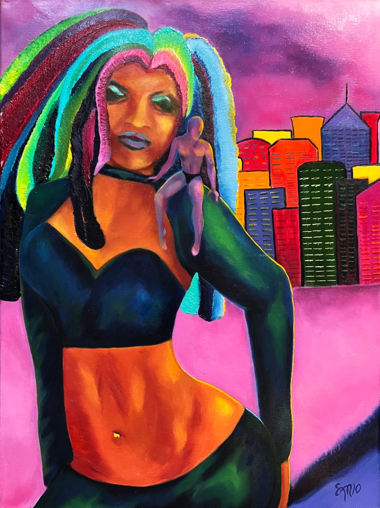 Altered Egos, oil on 18x24 canvas