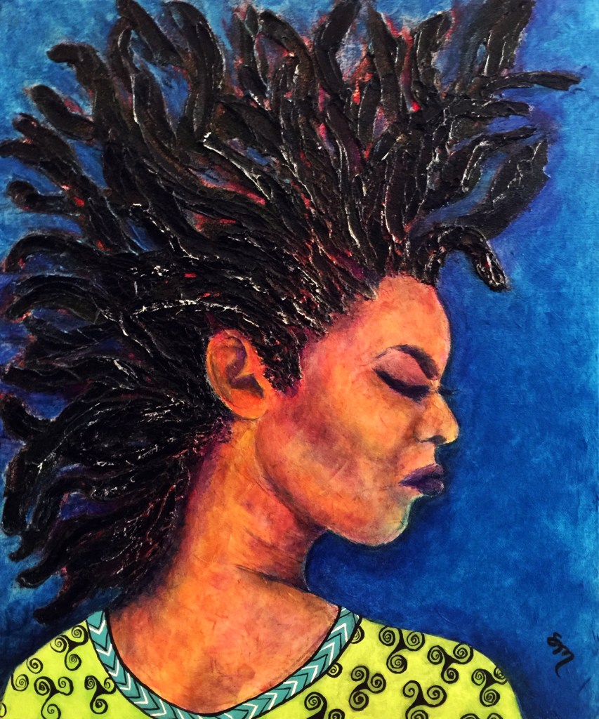 Defiant, acrylic on 18x24 gallery canvas