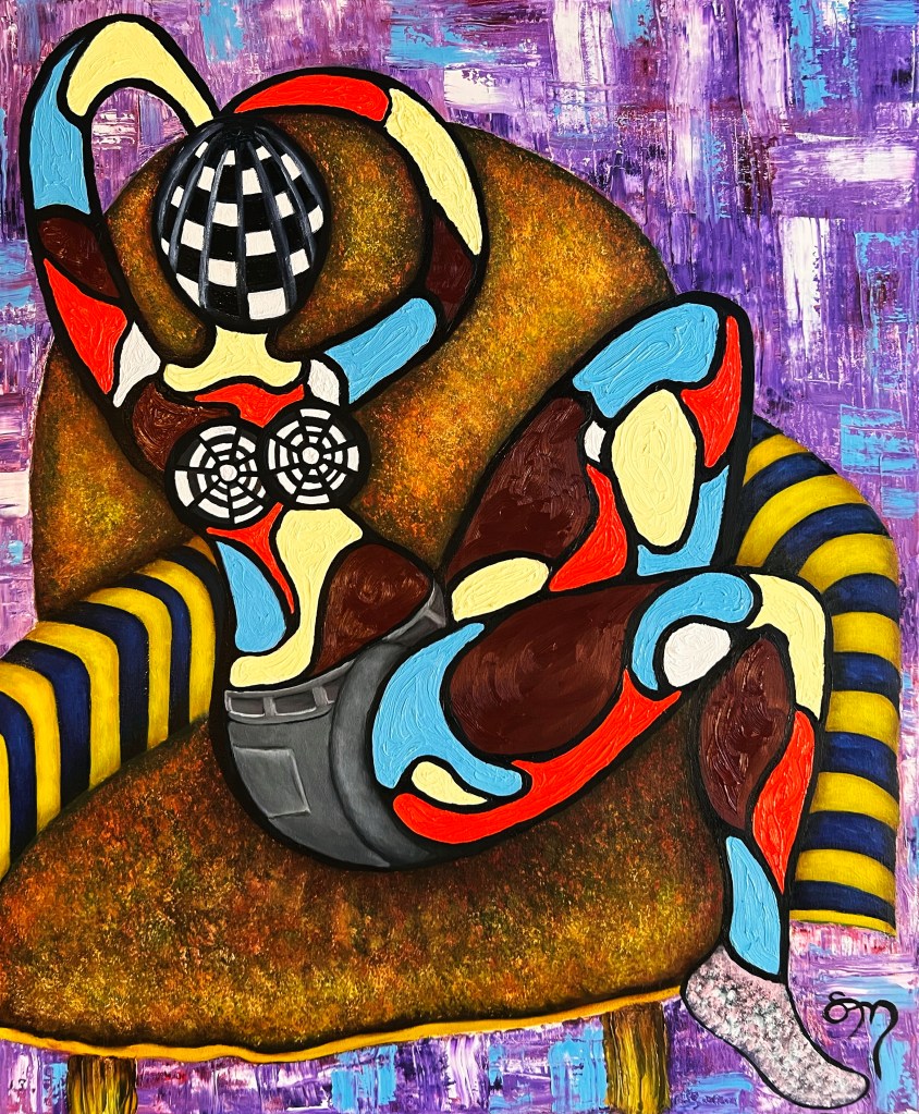 M.E.A.T., Oil on 36x40 Gallery Canvas