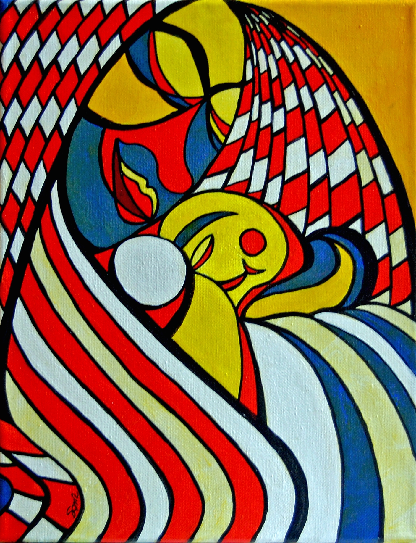 My Madonna, acrylic on 18x24 canvas