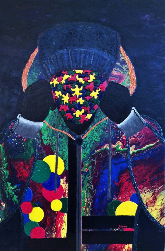 Fits the Description, acrylic on 24x36 canvas