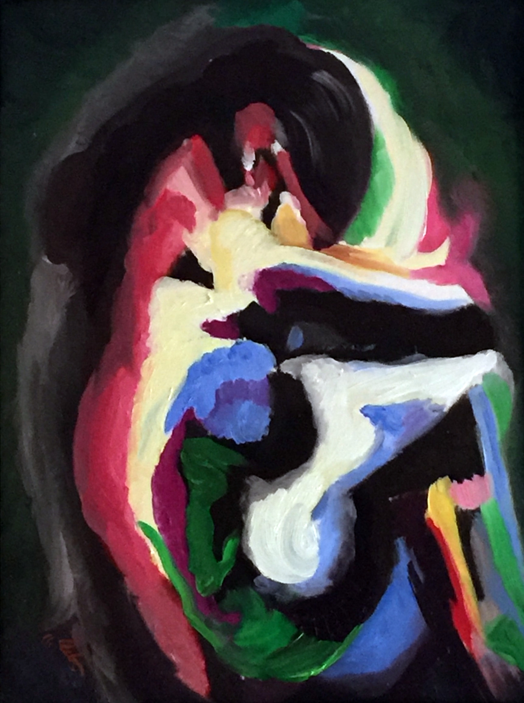 Thwarted Blossom, oil on 18x24 canvas