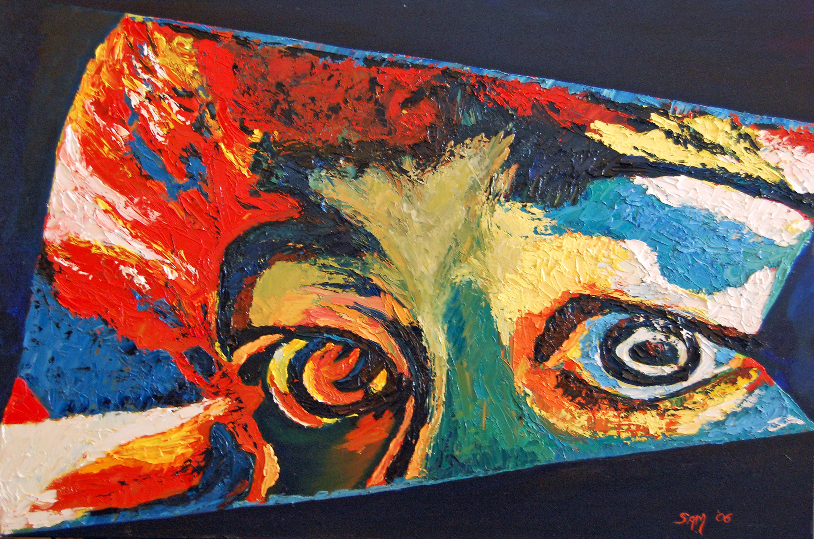 Torn, oil on 24x36 gallery canvas