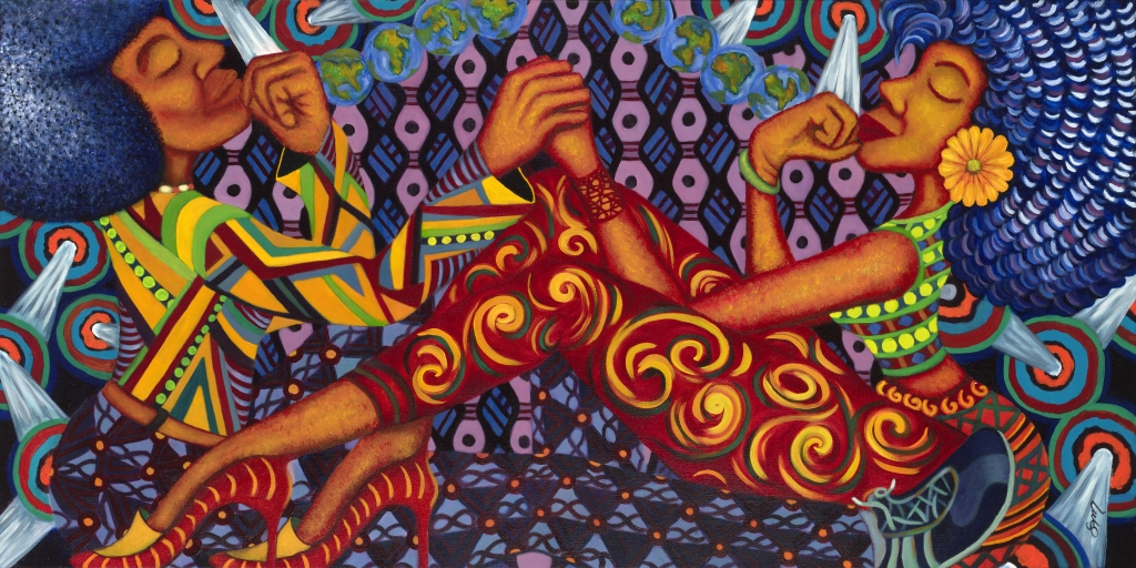 Vibe, oil on 25x50 gallery canvas